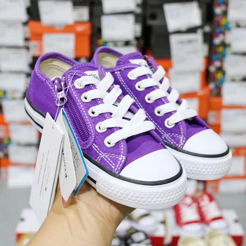 Classic Converse zipper low-top children canvas shoes children_s shoes 22-35-1ec7bb7b